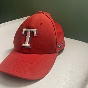 Nike Red Cap with T Emblem